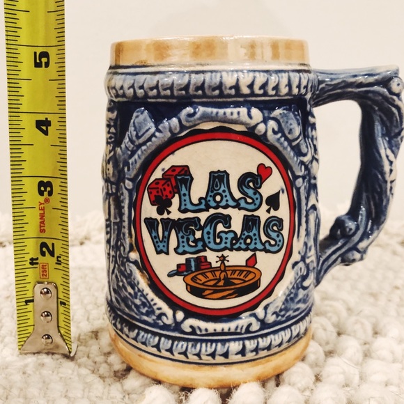 {VEGAS} German style stein : Vintage beer mug : 🎲 - Picture 3 of 7